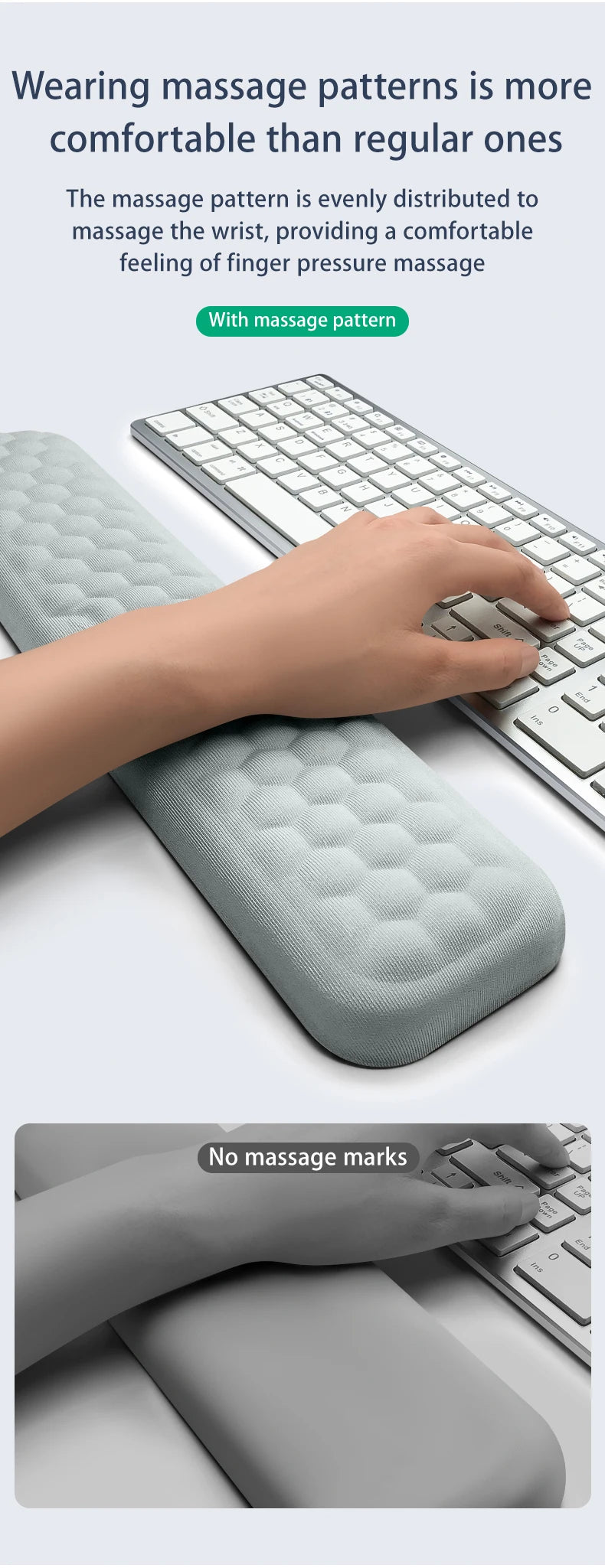Keyboard Mouse Ergonomic Memory Cotton Wrist Rest Pad $19.99 CAD