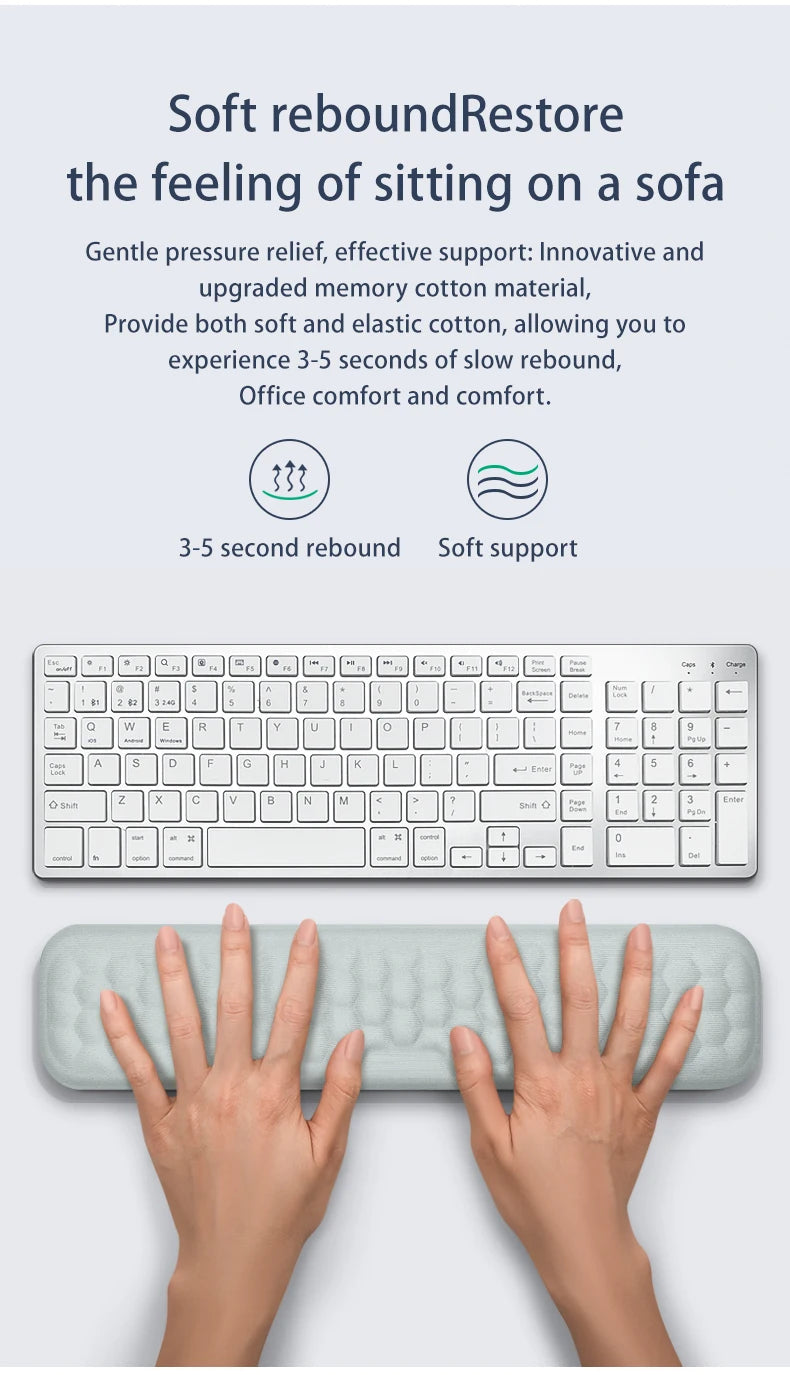 Keyboard Mouse Ergonomic Memory Cotton Wrist Rest Pad $19.99 CAD ShopiCart