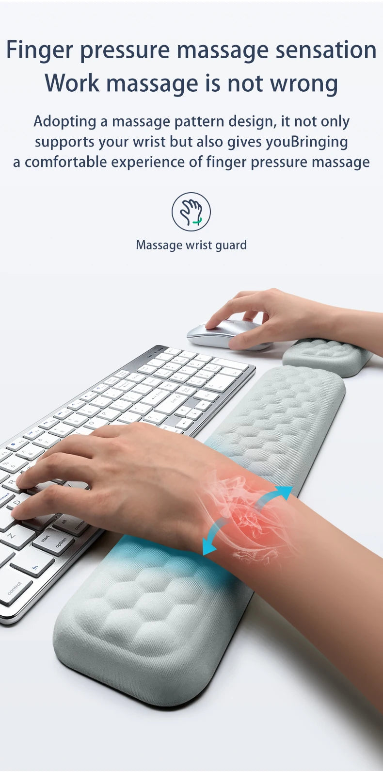 Keyboard Mouse Ergonomic Memory Cotton Wrist Rest Pad $19.99 CAD