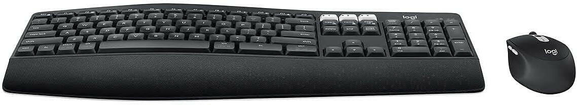 Logitech MK825 Wireless Combo Full-Sized Keyboard with Right-Handed Mouse $125.00 CAD.