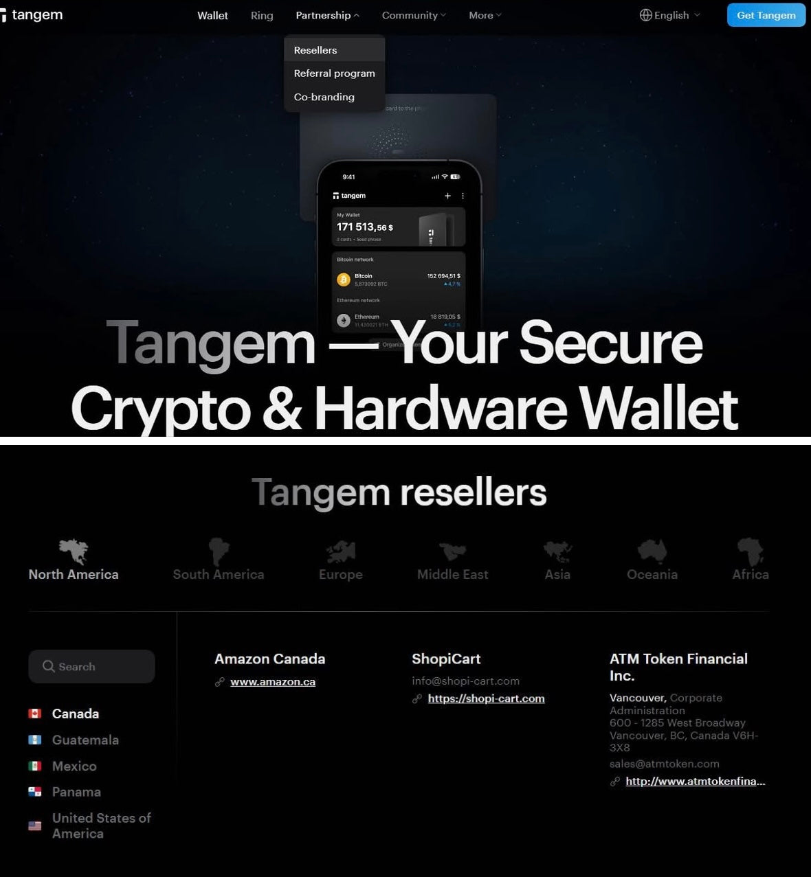 TANGEM Secure Cryptocurrency Wallet - Trusted Cold Storage ShopiCart