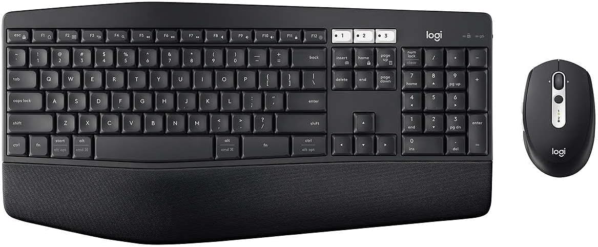Logitech MK825 Wireless Combo Full-Sized Keyboard with Right-Handed Mouse $125.00 CAD ShopiCart