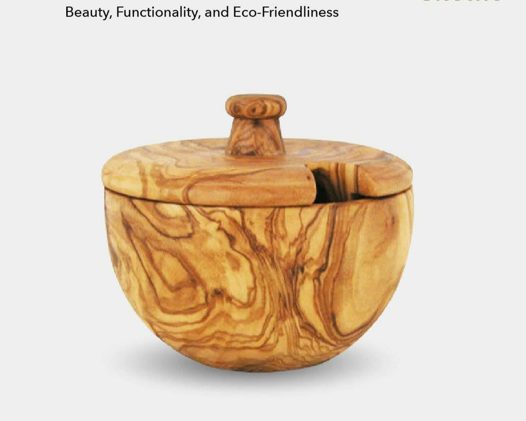 Mediterranean Olive Wood Canister $32.99 CAD.