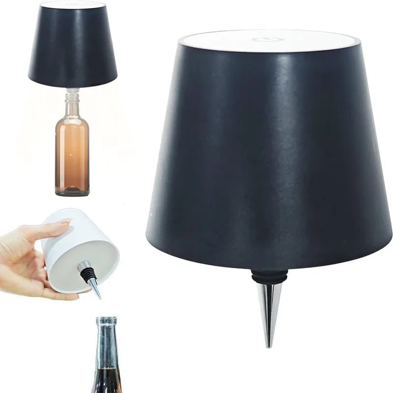 Wireless Bottle LED Table Lamp $11.99 CAD.
