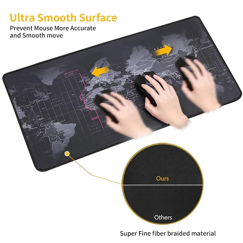 Gaming Mouse Pad Extended, 30 x 80 cm, World Map ShopiCart